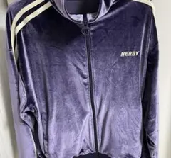 NERDY ベロア ジャージ トラックジャケット パープルのサムネイル