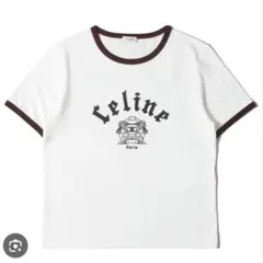 CELINE リンガーTシャツ ホワイト ボルドー　Mサイズ　半袖のサムネイル