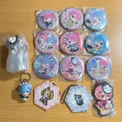 リゼロ まとめ売り Re:ゼロから始める異世界生活 缶バッジ フィギュア ラバー
