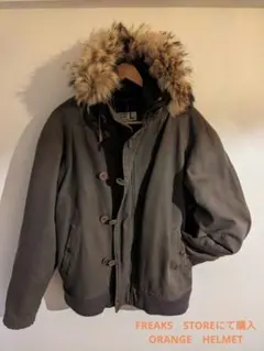 ファー付きフード オリーブグリーン ミリタリージャケット