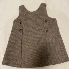 ワンピース　ニット　80 ブラウン　美品　willmery プティマイン　アプレ