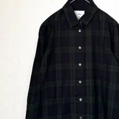 INED シャツ 長袖 チェック柄 シンプル カジュアル 綿100% 羽織り