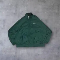 90s00s NIKEナイロンジャケット白タグ刺繍ロゴカーキグリーン短丈Y2K 2025年最新】NIKE ナイロンジャケット 90s グリーンの人気