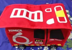 トミカ　はしる！布製収納BOX はたらくくるま消防車（新品未使用)のサムネイル