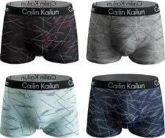 【Cailin Kailun】 4XL 大きいサイズボクサーパンツ メンズ 4枚