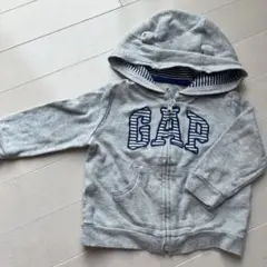 GAP フード付きグレー パーカー　70
