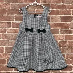 メゾピアノ 110センチ 千鳥柄 ジャンパースカート