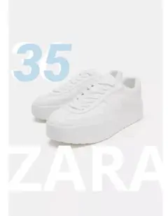 完売品ZARAプラットフォームスニーカー35サイズ(JP23cm)新品タグ付