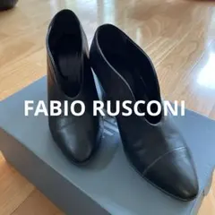 FABIO RUSCONI レザー ブーティ パンプス ブラックのサムネイル