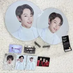 2枚セットbts tour mos グッズ ジョングク うちわ 公式 未開封