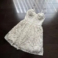 試着のみ　Abercrombie & Fitch レースドレス M ホワイト