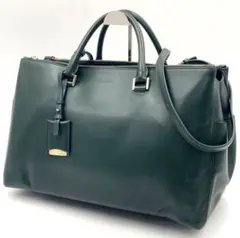 JIL SANDER レザー ビジネスバッグ ダークグリーン 2026年最新】JIL SANDER カラー：グリーン系 メンズ ビジネスバッグの