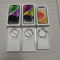 【3つセット】 空箱＋付属品（USB-C to Lightning）