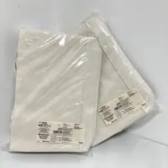 【廃盤】【新品未使用】無印良品 持ち手付帆布　長方形バスケット 大 2個セット