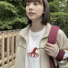 アトリエドゥサボン 海の生物刺繍 タコ Tシャツ WHITEのサムネイル