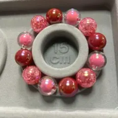 カラフルビーズブレスレット 15cm