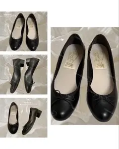 最終お値下げ！♡ラウナレア 晴雨兼用 バレエシューズ 黒 24cmのサムネイル