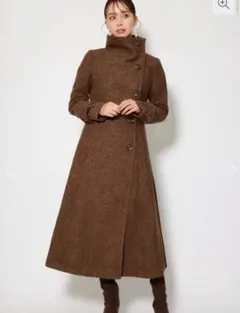 rienda 25オーバーネックシンデレララインコート　M