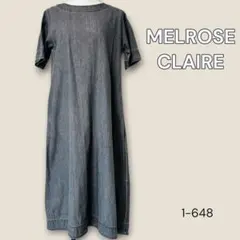 MELROSE CLAIRE デニムワンピース ロング L相当のサムネイル
