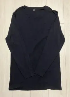 グンゼ YG LL Ｖネック９分袖シャツ 黒