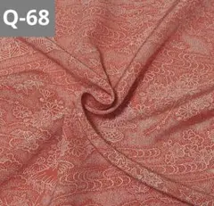 Q-68 ピンク系 作家さん作？ 風景 かわいい着物 はぎれ 正絹 生地 素材