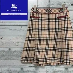 ☆希少☆バーバリーブルーレーベル　フレアスカート　ミニスカート　ノバチェック柄
