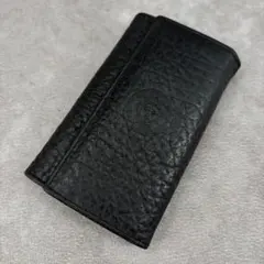 【良品✨】ジャンニヴェルサーチ ６連キーケース メデューサ ロゴ レザー 黒のサムネイル