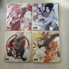 NARUTO ナルト 色紙　第七班セット
