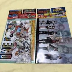 ジャンプ　おまけ　ワンピース　僕のヒーローアカデミア　ミニクリアファイル
