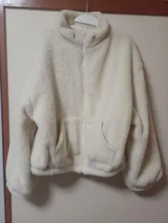 coca ボアブルゾン Lサイズ アイボリー