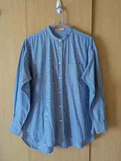 CRAFT STANDARD BOUTIQUE バンドカラーシャツ ブルー S