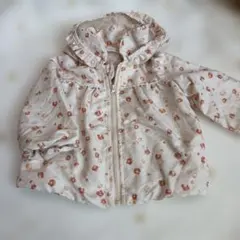 ウィンドブレーカー　花柄　ピンク　80 キムラタン