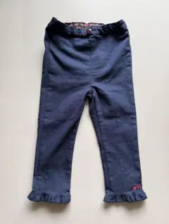 【水通しのみ・未使用】ファミリア ネイビー フリルパンツ