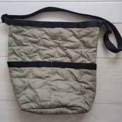 CONTROL FREAK カーキ ショルダーバッグ