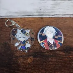 アイナナ　八乙女楽　アクリルキーホルダー&缶バッジセット