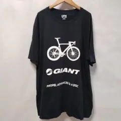 ほぼ新品ユニクロ UT X GIANTメンズ 自転車プリントTシャツ XL