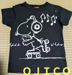 スヌーピー Tシャツ ブラック OJICO