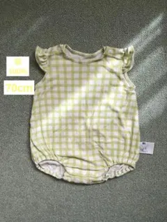 UNIQLO ベビー ロンパース 70cm チェック柄