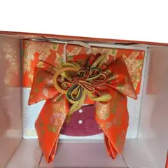 七五三 結び帯 作り帯 朱色 金襴 3歳のサムネイル