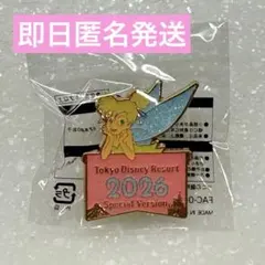 ディズニー 2026 ピンバッジ お正月 ティンカーベル　期間限定　ピーターパン