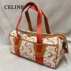 CELINE セリーヌ Cマカダム 馬車 キャンバス レザー ミニボストンバッグのサムネイル