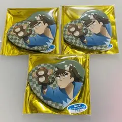 忍たま乱太郎 中在家長次 ナンジャタウン ハート缶バッジ　3個セット