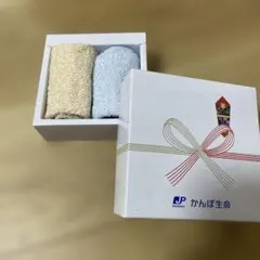 タオルセット 水色 ベージュ 2枚入り