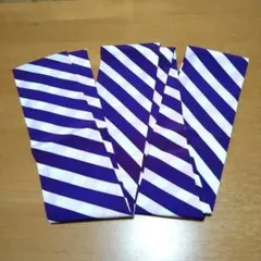 ◆半幅帯◆手綱柄◆紫＆白◆ストライプ◆モダンと粋◆踊り帯◆祭り◆民謡◆浴衣◆稽古