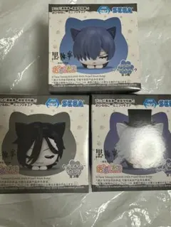 黒執事　寄宿学校編　フィギュア　おひるねこ　セバスチャン　シエル　葬儀屋　3種