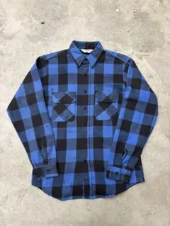 70‘s FIVE BROTHER ブロックチェック　ネルシャツ　M