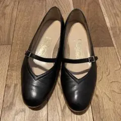 フェラガモ　オードリー　フラットシューズ　バレエ5c Ferragamo
