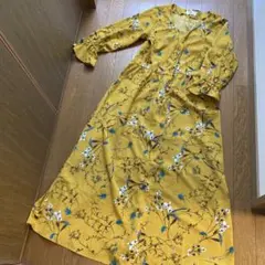 r.p.s ワンピース　Mサイズ　新品　マスタード　花柄　ボタニカル