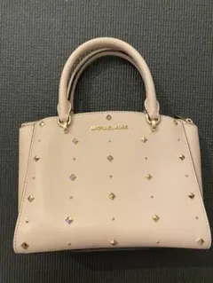 【値下げ】マイケルコースベージュピンクハンドバッグ&ショルダーバッグ