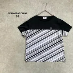 a1682＊SERGIOTACCHINI半袖シャツ【L】スポーツウェア